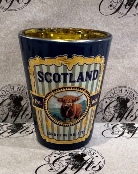 Shot Glass - Scotland Land of Wild Beauty Highland Cow
