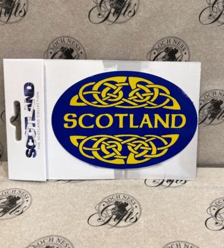 Sticker - Celtic Scotland Blue and Yellow