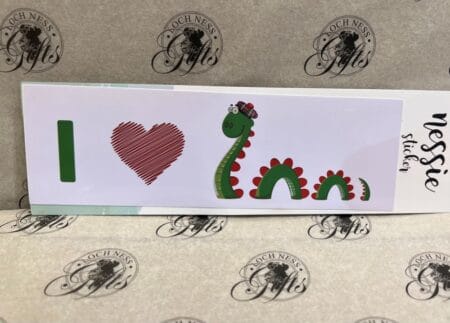 Sticker - I Love Nessie The Loch Ness Monster