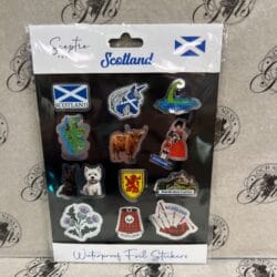 Sticker - Scotland Multi Foil Stickers Stickers - 12 Mini Scottish Images