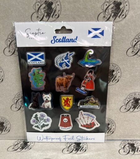 Stickers - 12 Mini Scottish Images