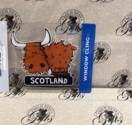 Sticker - Window Cling Highland Cow