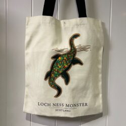 Bag - Loch Ness Monster Shopper Bag Multi Coloured Bag - Cotton Loch Ness Monster Shopper Bag