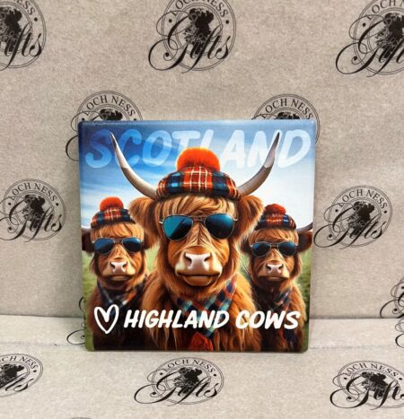 Coaster - Scotland Highland Cows Sunglasses and Hat