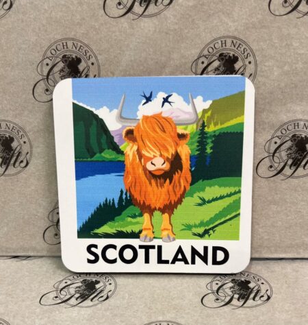 Coaster - Highland Cow Scotland