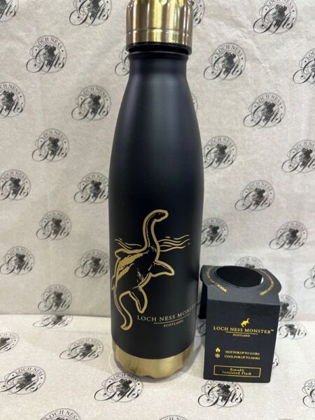 Insulated Flask - Loch Ness Monster Gold Flask - Insulated Flask/Water Bottle Loch Ness Monster Gold
