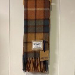 Scarf - Wool Tartan Scarf Autumn Check Scarf - Tartan Wool Scarf Autumn Check