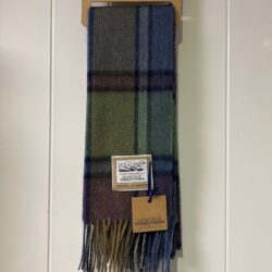 Scarf - Wool Tartan Scarf Moss Check Scarf - Tartan Wool Scarf Moss Check
