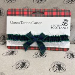 Wedding - Ladies Tartan Garter Green