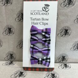 hair clips purple Hair Clips Purple Tartan Bows
