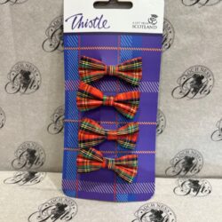 hair clips red Hair Clips Red Tartan Bows