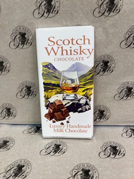 Chocolate Bar - Whisky Chocolate Bar Chocolate Bar - Scotch Whisky Luxury Handmade Milk Chocolate Bar
