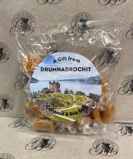 Fudge Bag Caramel and Sea Salt Fudge - A Gift From Drumnadrochit Caramel and Sea Salt Fudge