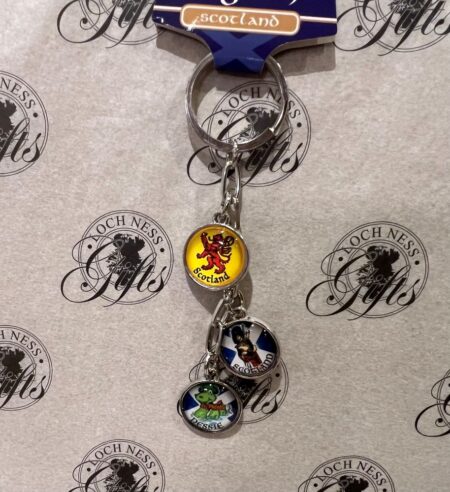 Keyring - 3 Disc Scottish Emblems