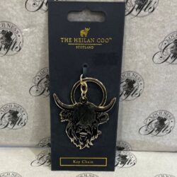 Keyring - Highland Cow black and gold Keyring - Highland Cow Black and Gold