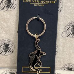 Keyring - Loch Ness Monster Gold and Black Keyring - Loch Ness Monster Black