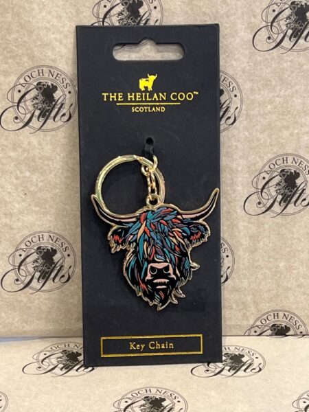 Keyring - Highland Cow Multi