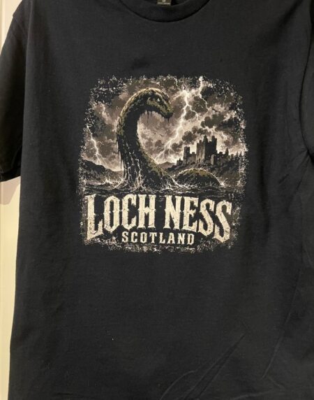 Adult T-Shirt Gothic Loch Ness Black