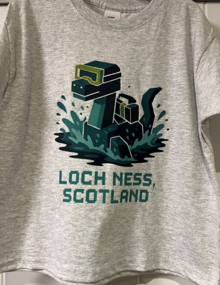 Child T-Shirt - Minecraft Nessie Grey