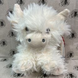 Soft Toy Highland Cow - Keelco Cream Shaggy Cow Soft Toy Highland Cow - KeelEco Cream Shaggy Highland Cow