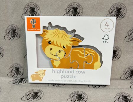 Highland Cow Wooden Puzzle