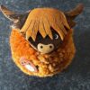 Magnet-pom pom Highland cow