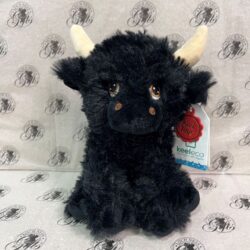 Soft Toy Highland Cow - KeelEco Black Shaggy Highland Cow